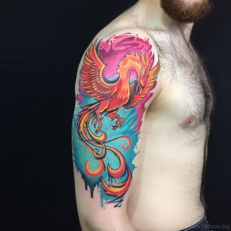 50 Brilliant Phoenix Tattoos For Arm
