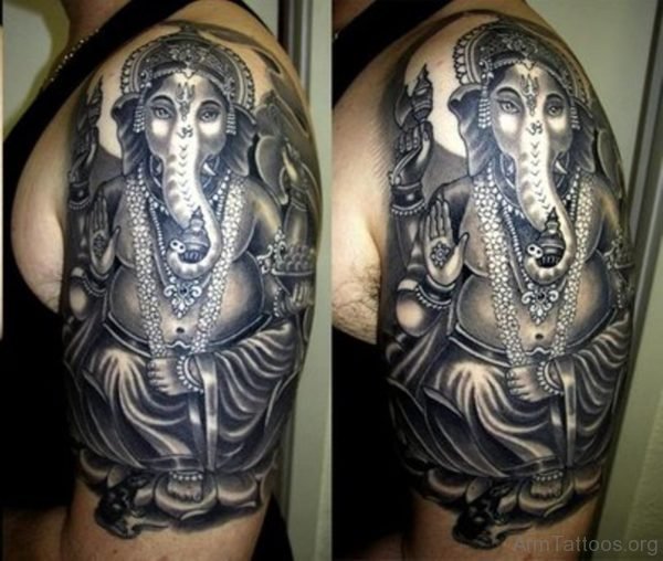 3D Ganesha Tattoo