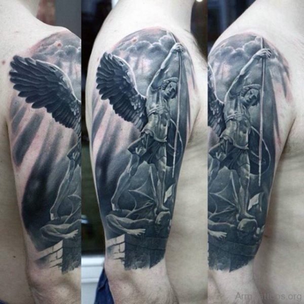 3D Guardian Angel Tattoo