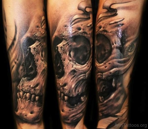 3D Skull Tattoo 