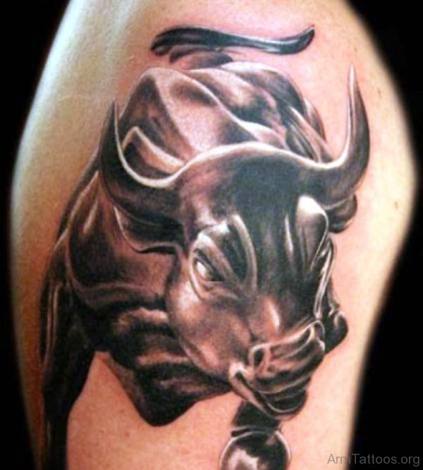 Adorable Bull Tattoo
