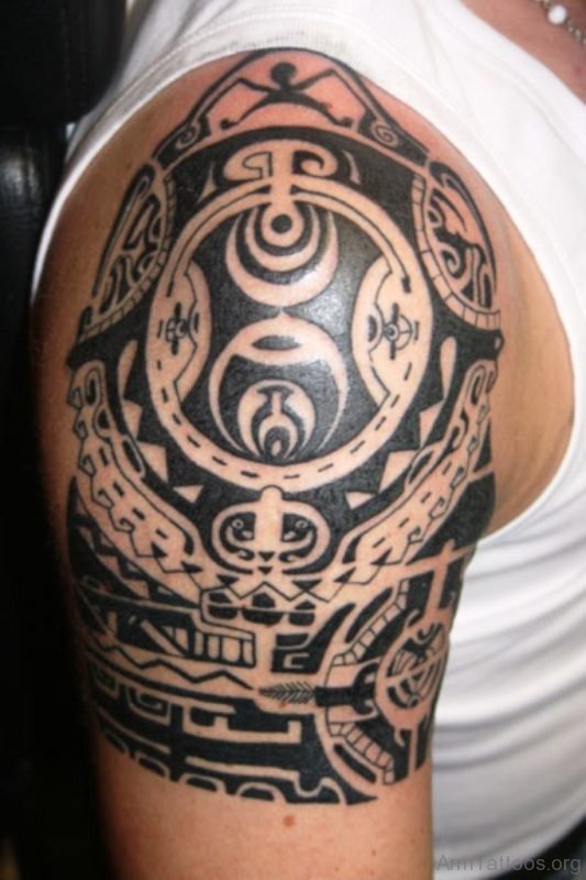 Adorable Maori Tattoo On Arm 