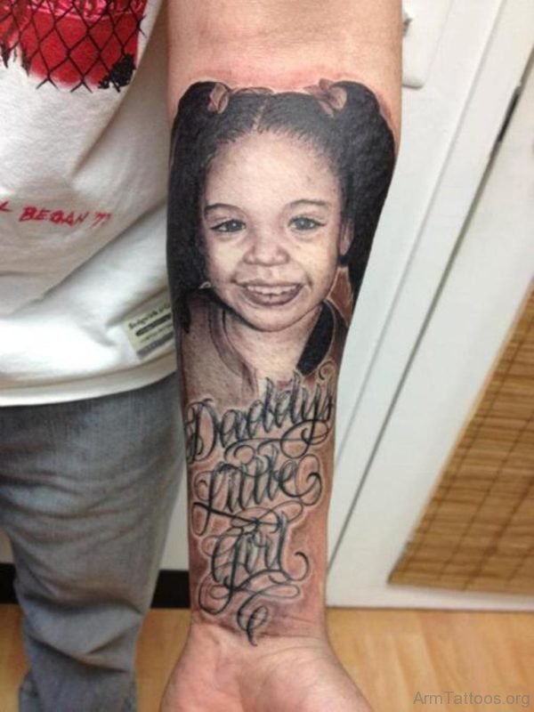 Adorable Portrait Tattoo