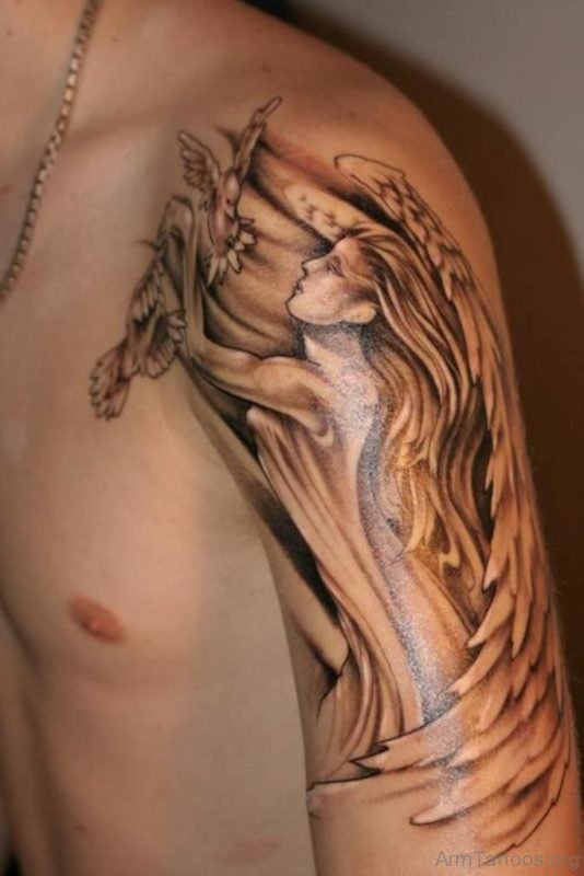 Amazing Angel Tattoo 