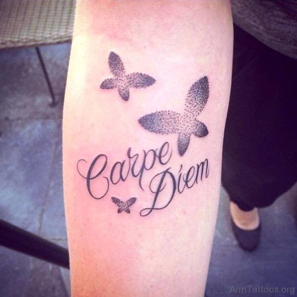 Amazing Carpe Diem Tattoo Design 
