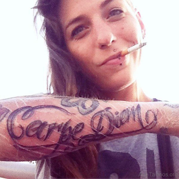 Amazing Carpe Diem Tattoo 