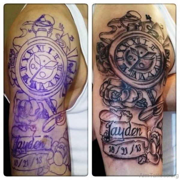 Amazing Clock Tattoo 