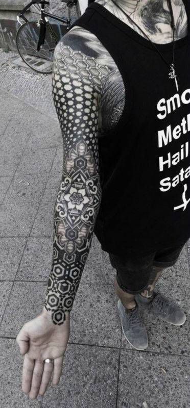 Amazing Mandala Tattoo On Arm 