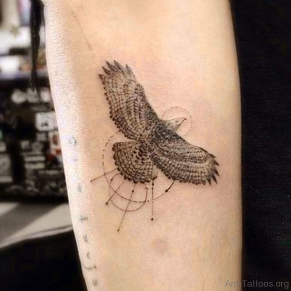 American Traditional Eagle Tattoo On Arm