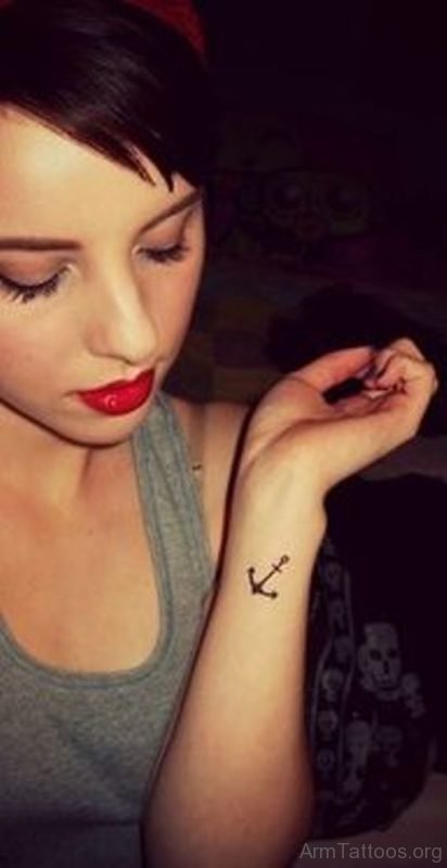 Anchor Tattoo For Girls