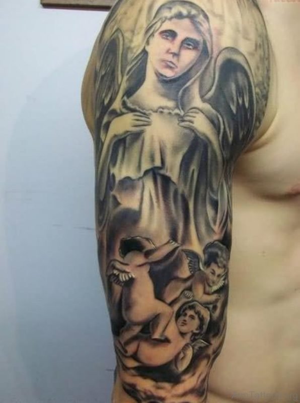 Angel And Baby Angel Tattoo