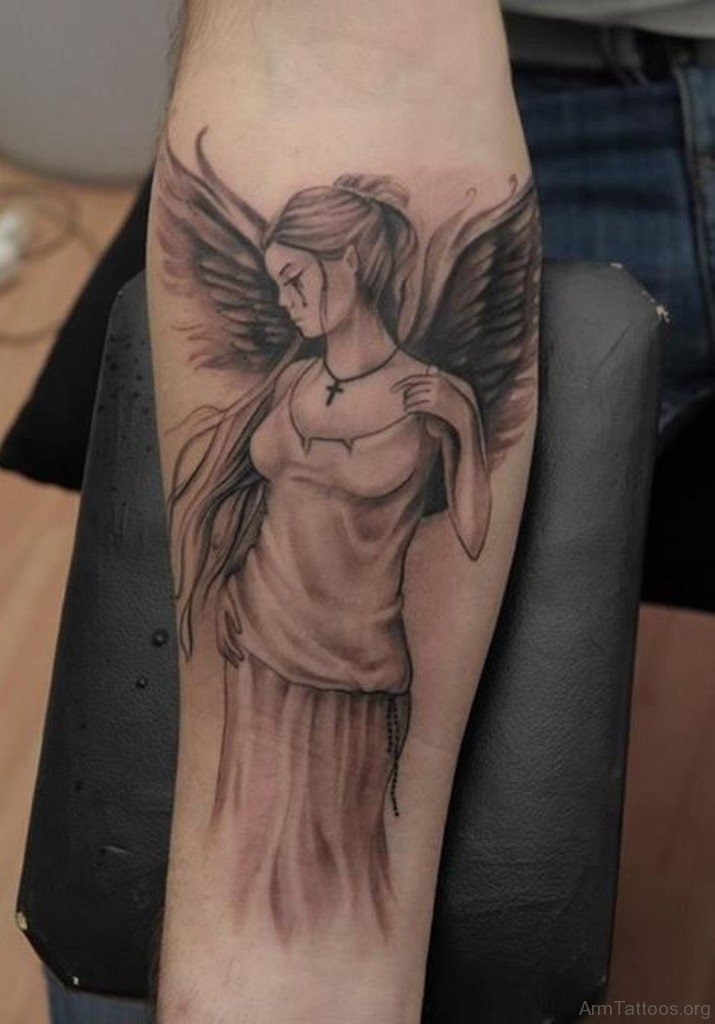 Angel Girl Tattoo Design Image