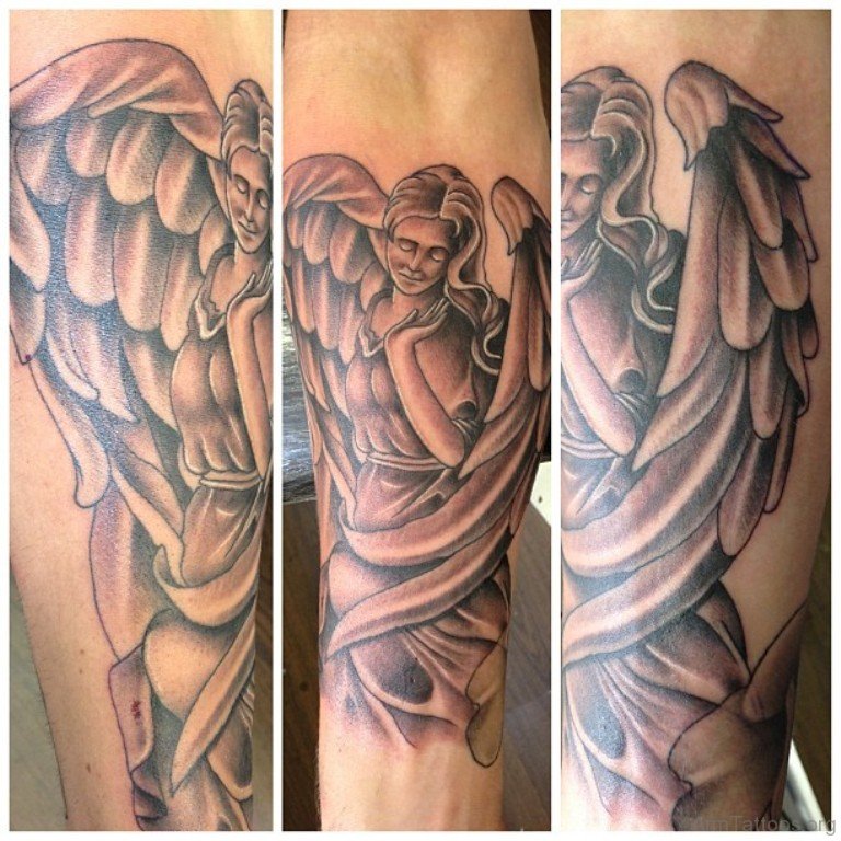 Angel Girl Tattoo On Arm