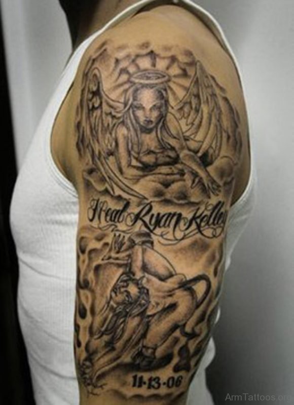 Angel Tattoo Design For Arm 