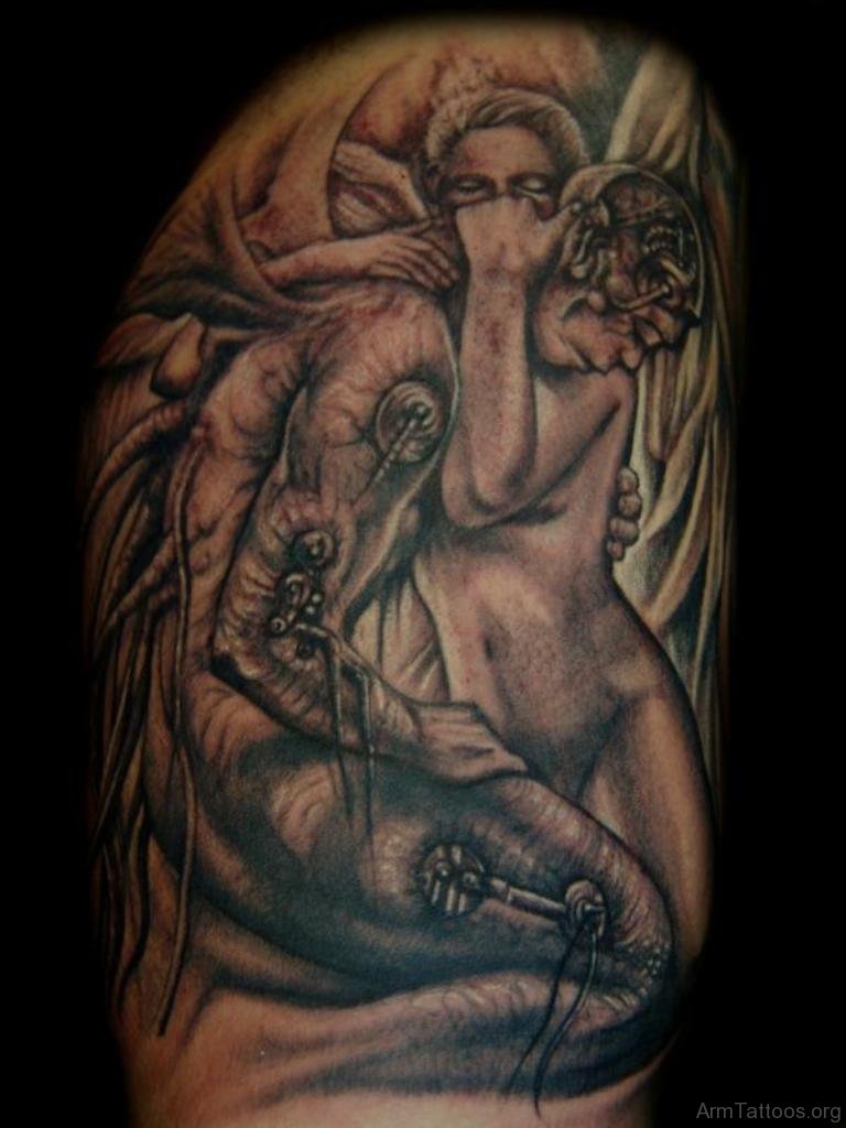 Angel Tattoo Design For Arm Image