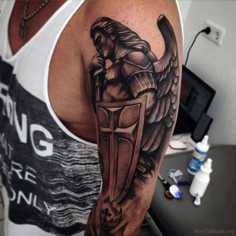 Angel Tattoo Design On Arm