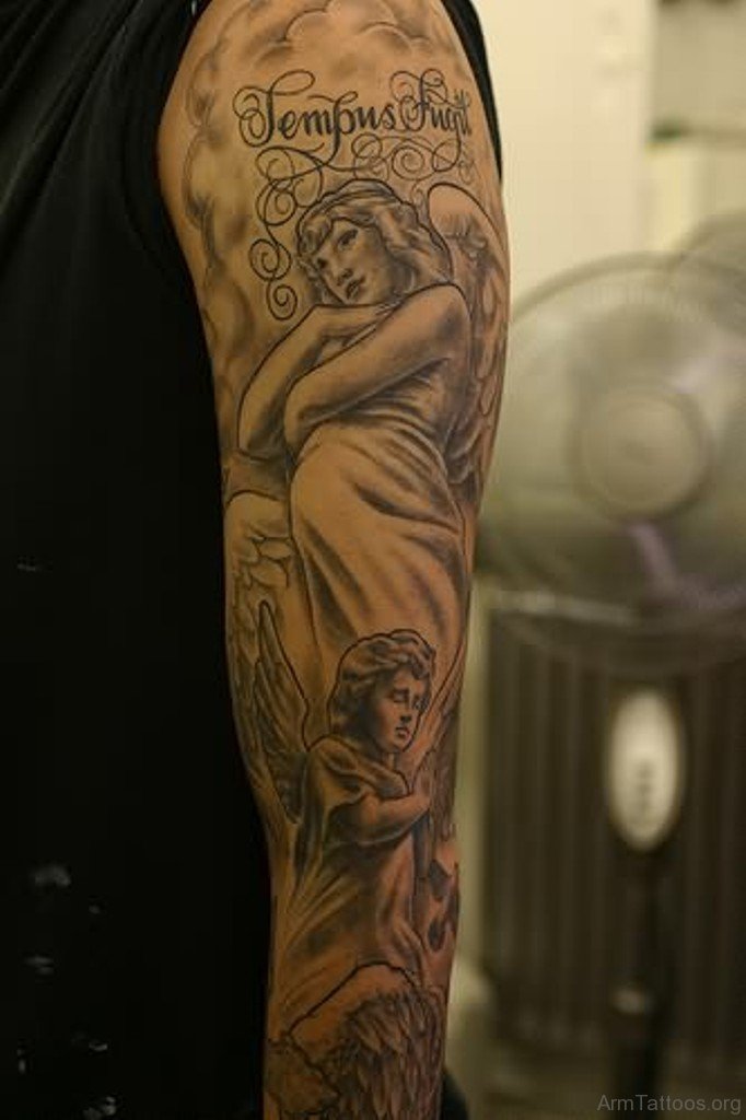 Angel Tattoo For Arm