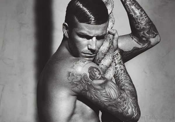 Angel Tattoo Of David Beckham