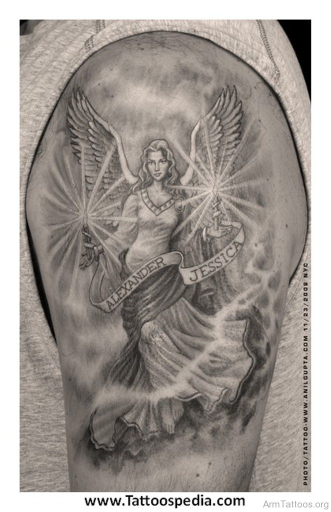 Angel Tattoos Lower Arm