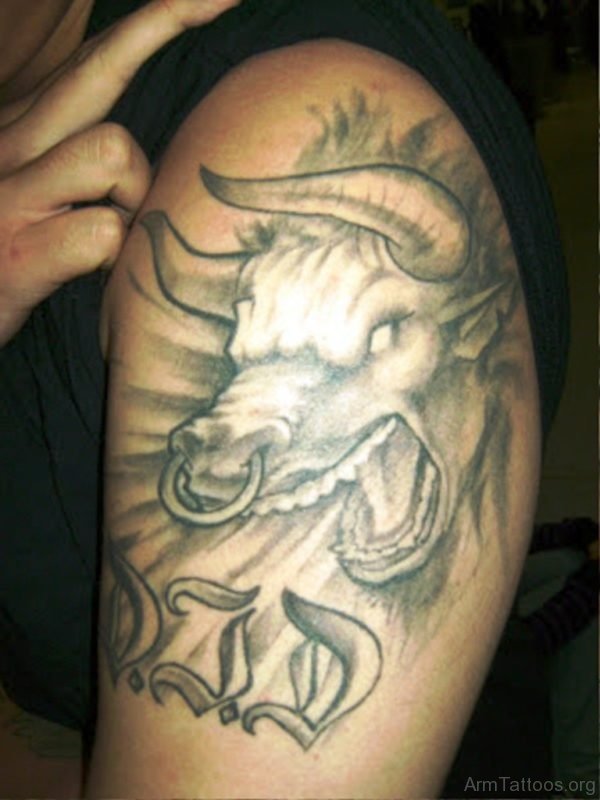 Angry Bull Tattoo 