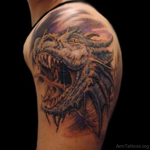 Angry Dragon Tattoo