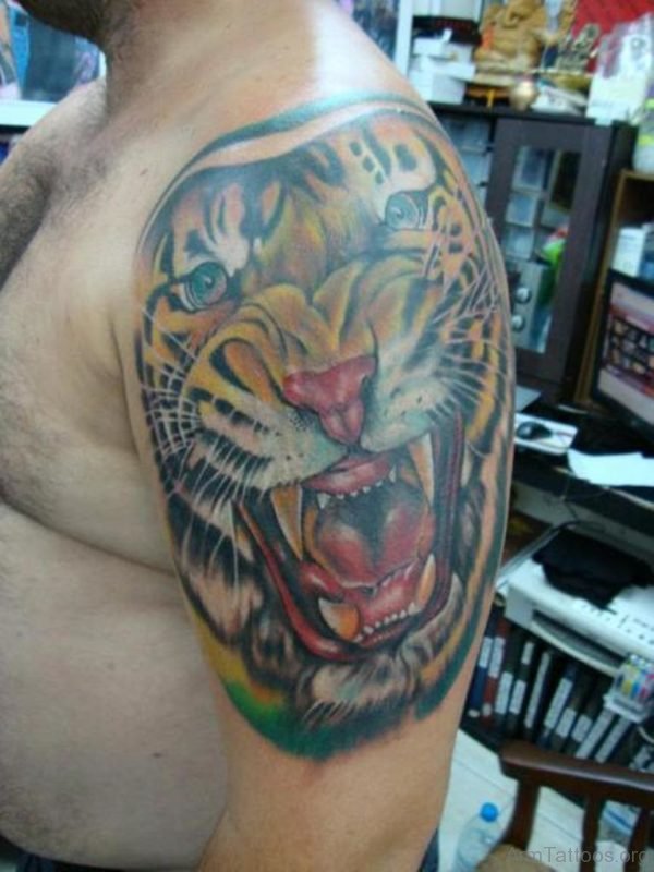 Angry Tiger Tattoo