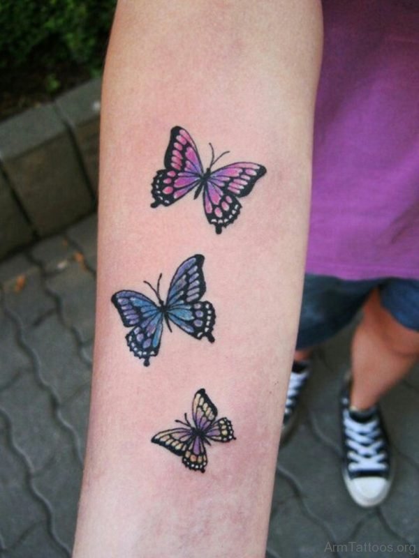 Arm Butterfly Tattoo