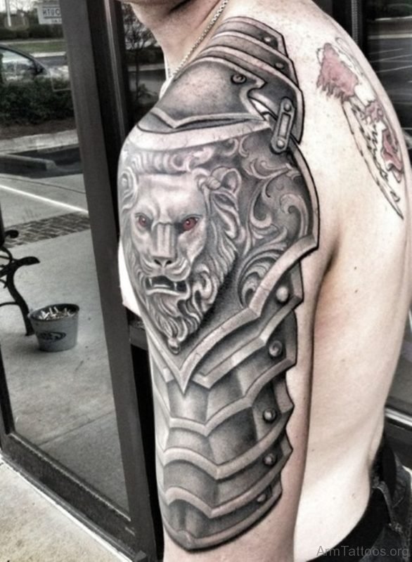 Armour Tattoo Design On Arm