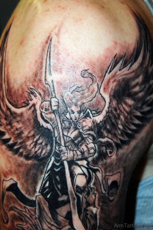 Asian Warrior Tattoo Design