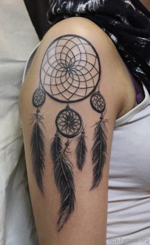 Attarctive Dreamcatcher Tattoo