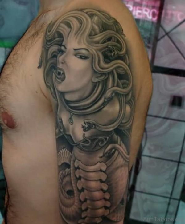 Attarctive Medusa Tattoo