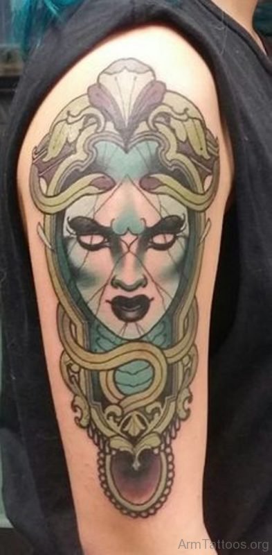 Attarctive Medusa Tattoo Design