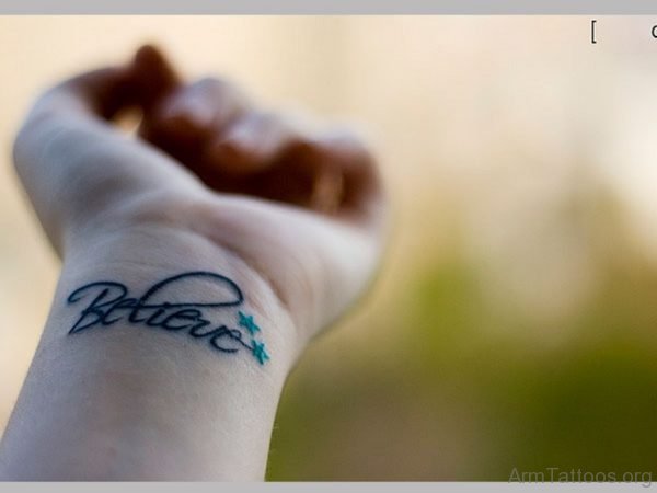 Attractive Word Tattoo