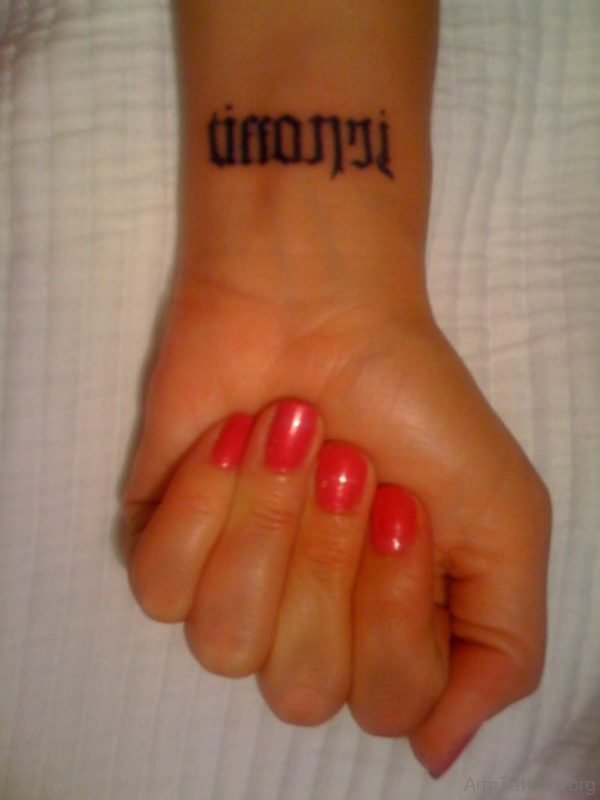 Attractive Ambigram Tattoo