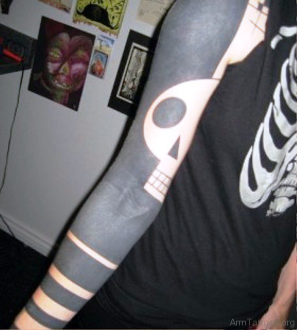 Attractive Black Tattoo On Arm