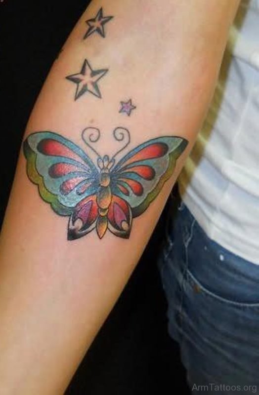 Attractive Butterfly Tattoo