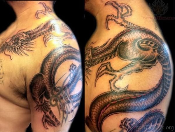 Attractive Dragon Tattoo Design