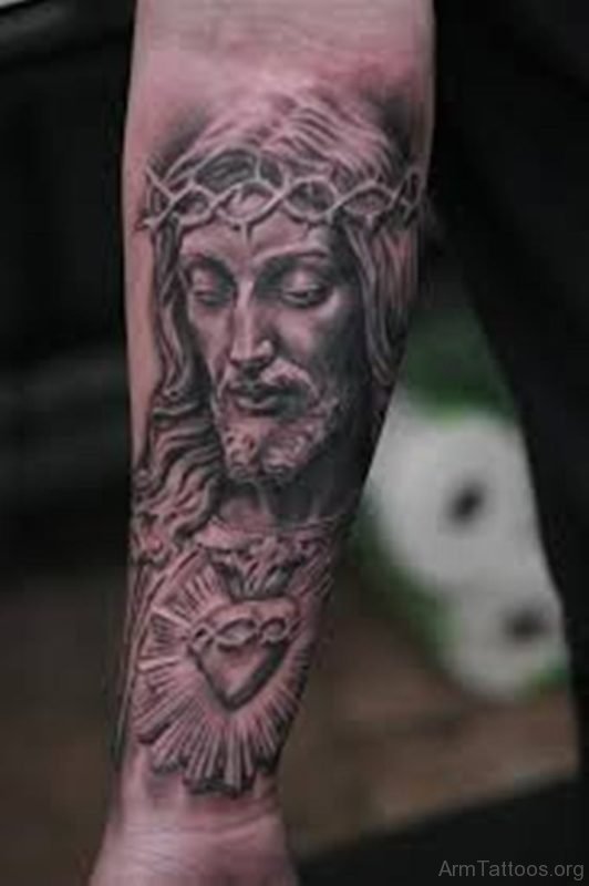 Attractive Jesus Tattoo