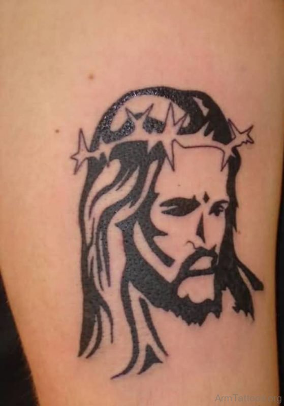 Attractive Jesus Tattoo Design