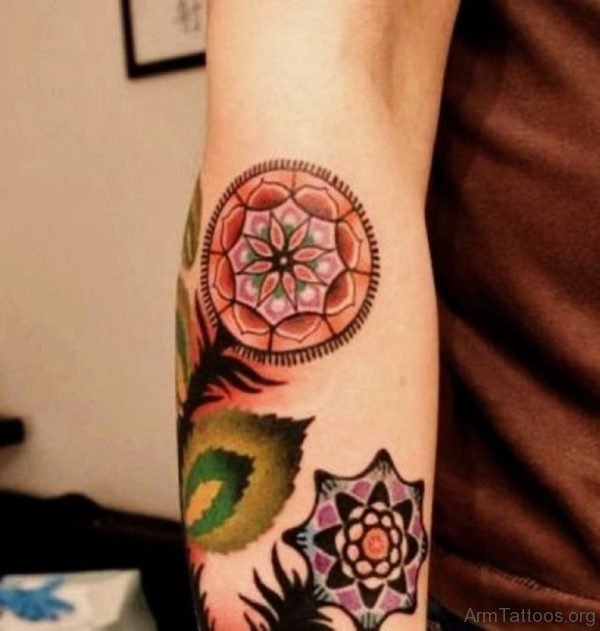 Attractive Mandala Tattoo On Arm