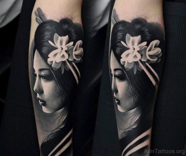 Attractive Portrait Tattoo 