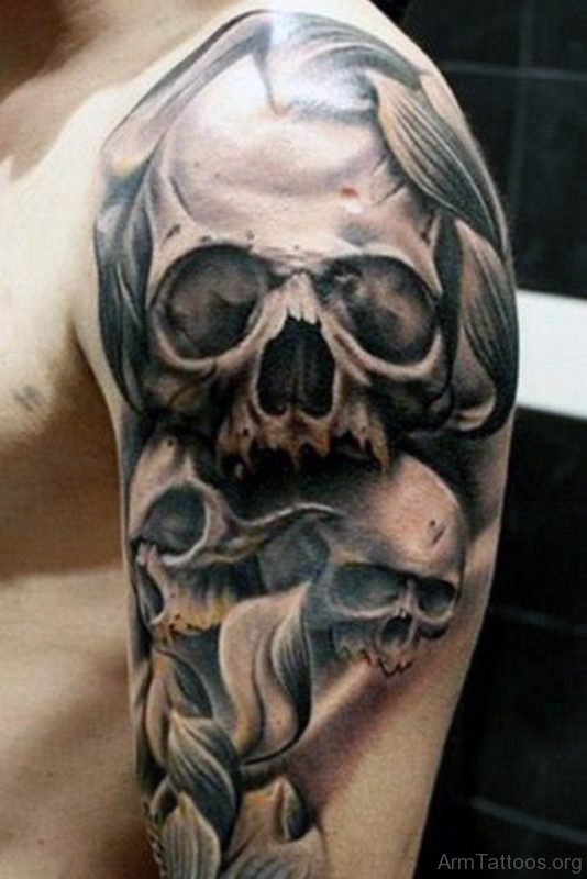Attractive Skull Tattoo 