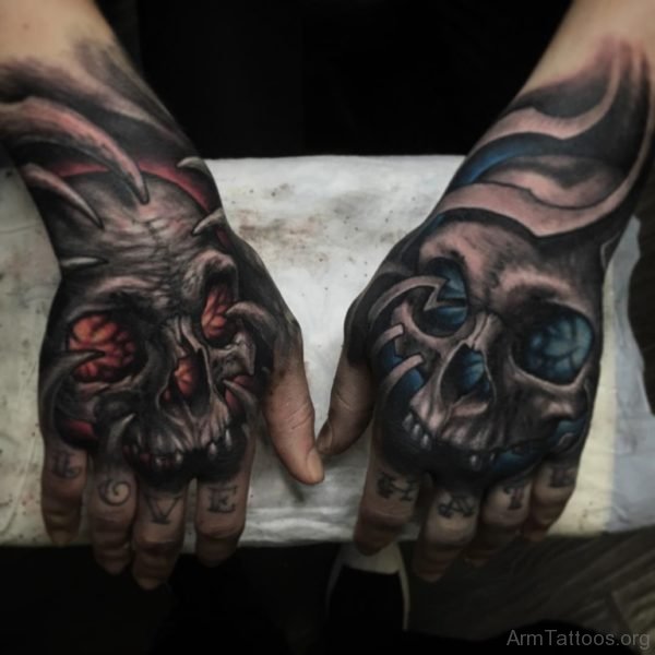 Attractive Skull Tattoo Design