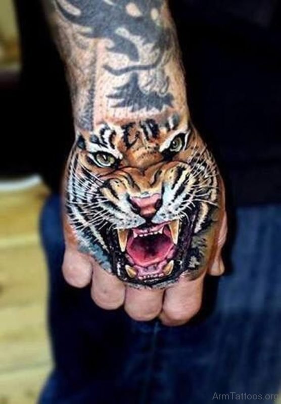 Attractive Tiger Tattoo 
