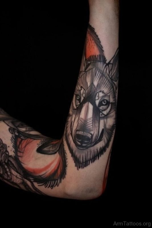 Attractive Wolf Tattoo