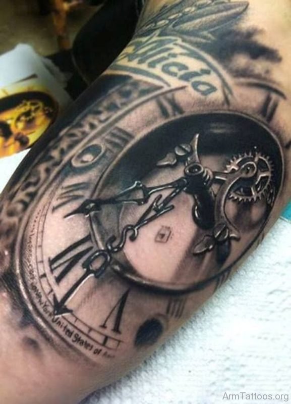 Aweosme Clock Tattoo