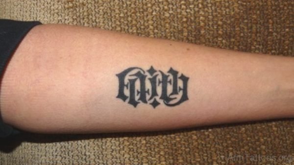 Awesome Ambigram Tattoo Design