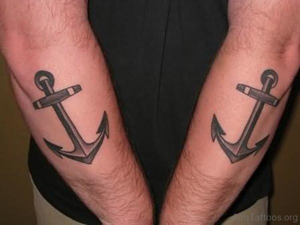 Awesome Anchor Tattoo Design