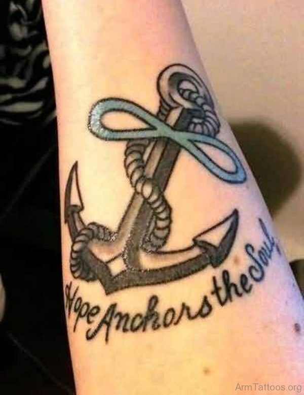 Awesome Anchor Tattoo On Arm