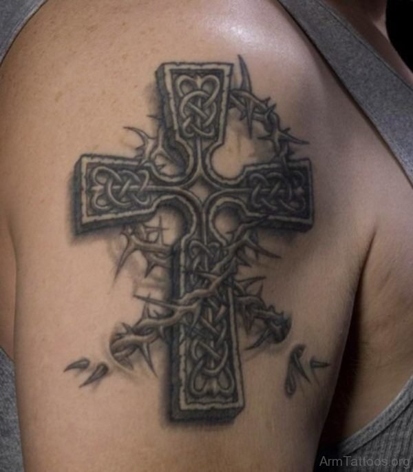 Awesome Celtic Cross Tattoo